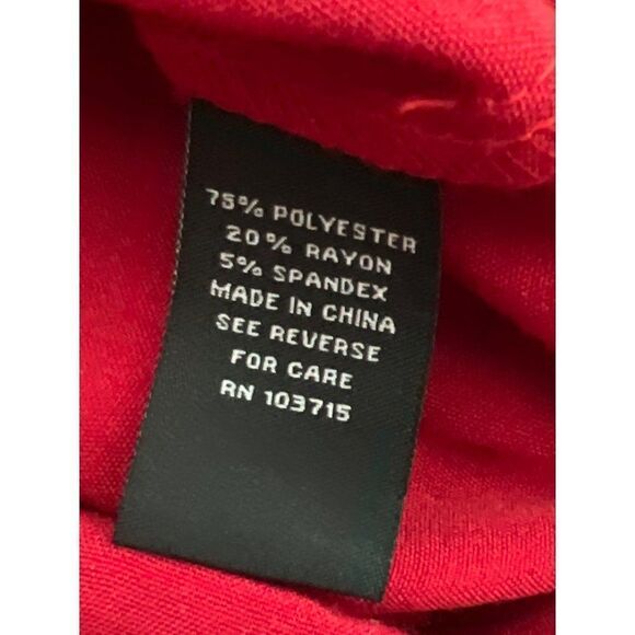 Shargano Red Utility Dress With Gold Tone Hardware Size 12 - Picture 10 of 11